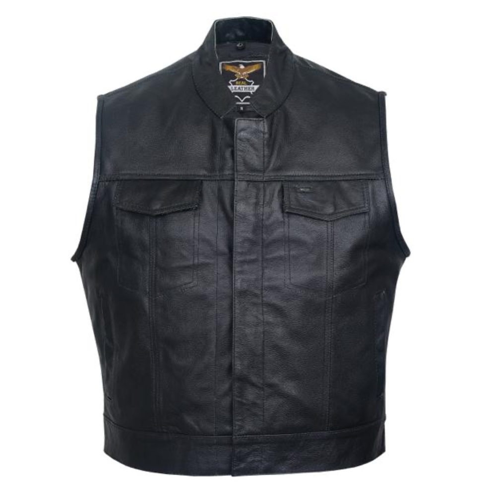 Men concealed weapons motorcycle biker vest